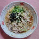 春キャベツと海苔のアウトドアラーメン